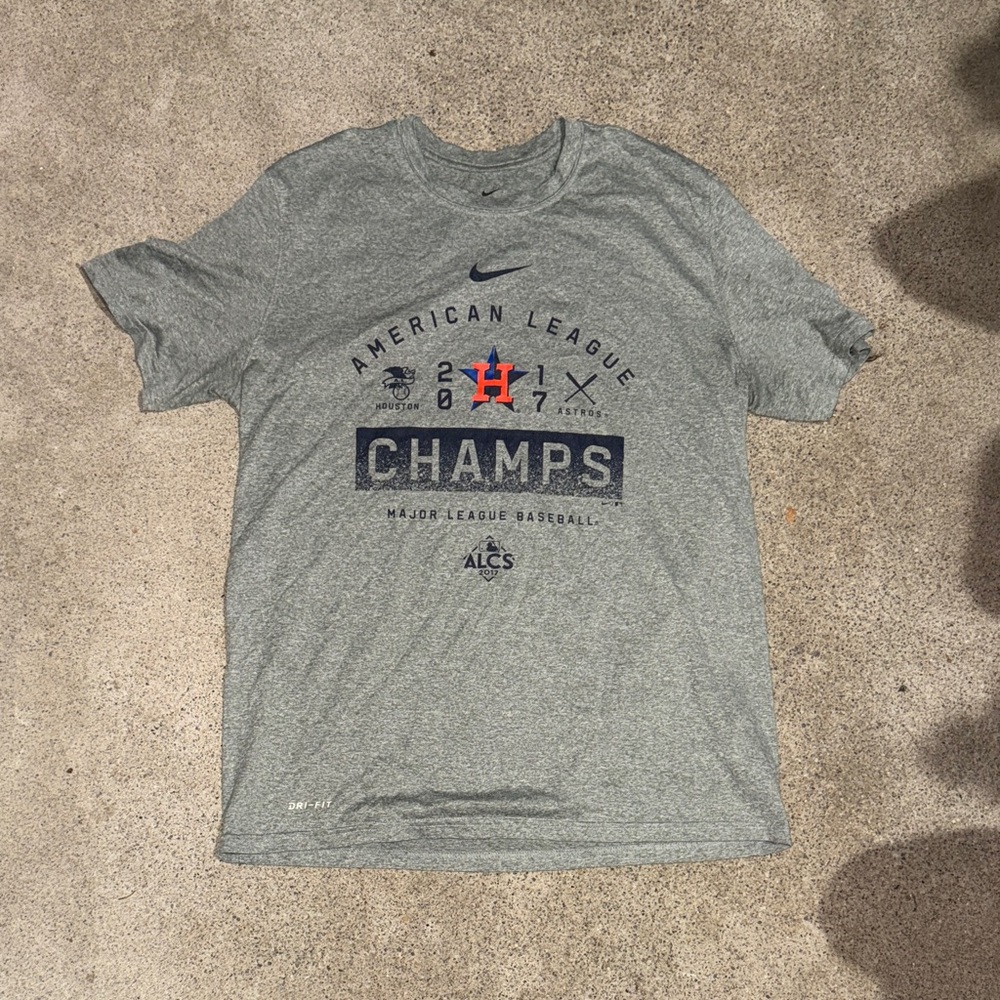 Nike Dri Fit Houston Astros 2017 American League Champs MLB Shirt